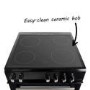 electriQ 60cm Double Oven Electric Cooker - Black