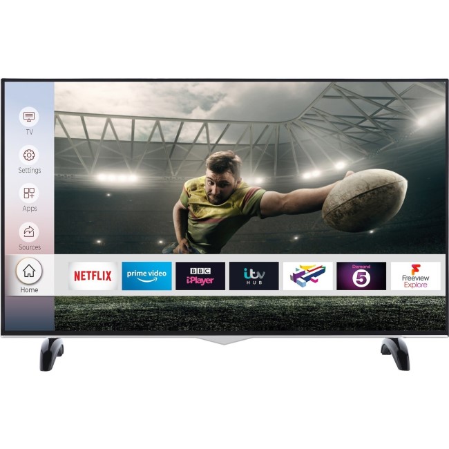 electriQ 55" 4K Ultra HD Smart HDR LED TV with Dolby Vision and Freeview Play