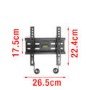 Flat to Wall TV Bracket with Spirit Level for TVs up to 32 inch - 30KG Load - Universal vesa up to 200 x 200mm