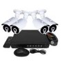 electriQ CCTV System - 4 Channel HD DVR with 4 x 720p Bullet Cameras - Hard Drive Required