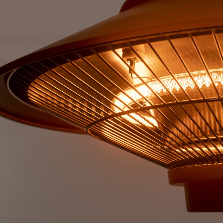 electriQ Ceiling Hanging Electric Infrared Patio Heater with Remote Control