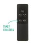 electriQ Ceiling Hanging Electric Infrared Patio Heater with Remote Control