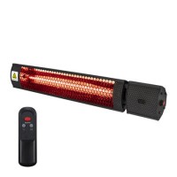 Refurbished Outdoor Electric Infrared Wall Mounted Patio Heater with Free Remote Control and Tilt Setting