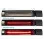 Refurbished Outdoor Electric Infrared Wall Mounted Patio Heater with Free Remote Control and Tilt Setting