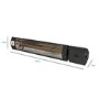Refurbished Outdoor Electric Infrared Wall Mounted Patio Heater with Free Remote Control and Tilt Setting