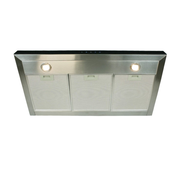 Refurbished electriQ eIQCHSLINESSE90 90cm Slimline Electronic Cooker Hood Stainless Steel