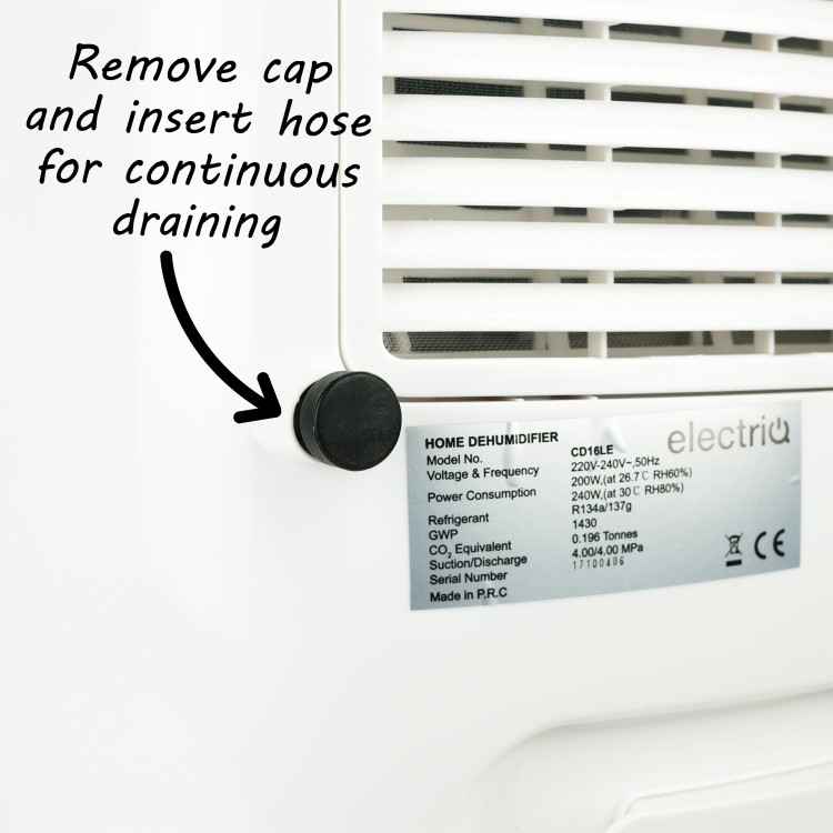 Refurbished electriQ 16L Low Energy Dehumidifier