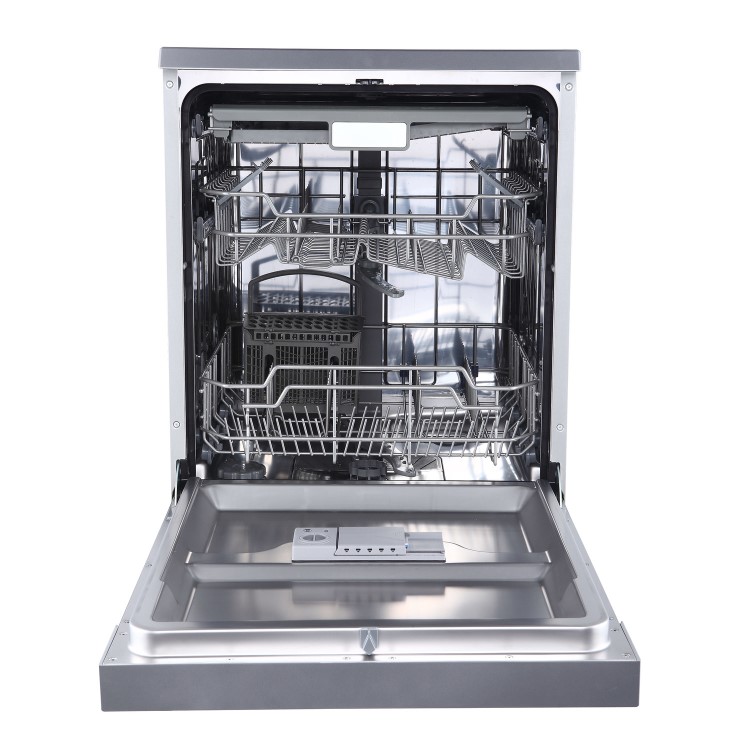 GRADE A3 - electriQ 15 Place Freestanding Dishwasher - Stainless Steel