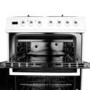 GRADE A2 - electriQ 60cm Dual Fuel Cooker with Double Oven in White