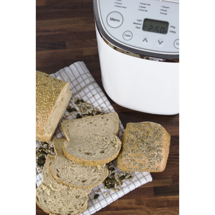 electriQ Premium Automatic Bread Maker with 14 Settings Including Gluten Free