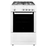 GRADE A3 - electriQ 50cm Gas Cooker with Single Oven in White