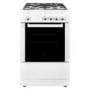 GRADE A3 - electriQ 50cm Gas Cooker with Single Oven in White