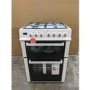 GRADE A3 - electriQ 60cm Dual Fuel Cooker with Double Oven in White