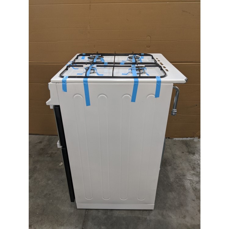 GRADE A3 - electriQ 60cm Dual Fuel Cooker with Double Oven in White