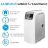 GRADE A2 - AirFlex 14000 BTU 4kW Portable Air Conditioner with Heat Pump for Rooms up to 38 sqm