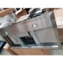 GRADE A2 - electriQ 100cm Slimline Box Touch Control Chimney Cooker Hood - Black Glass Front- 5 Year warranty