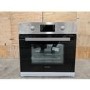 GRADE A3 - electriQ 68L Pyrolytic Self Cleaning Electric Single Oven in Stainless Steel - Supplied with a plug