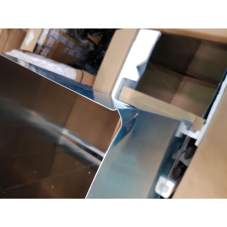 GRADE A2 - electriQ 90cm Slimline Box Touch Control Island Hood Stainless Steel - 5 Year warranty