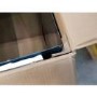 GRADE A2 - electriQ 90cm Slimline Box Touch Control Island Hood Stainless Steel - 5 Year warranty