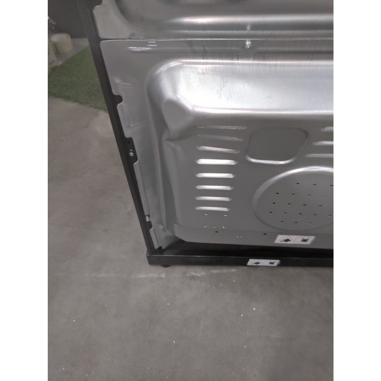 GRADE A3 - electriQ 60cm Double Oven Gas Cooker Black