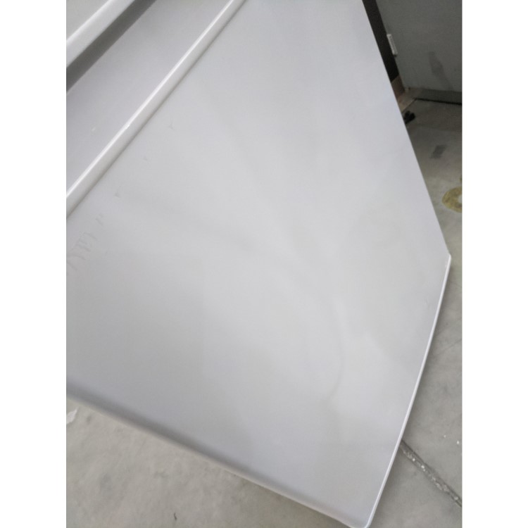 GRADE A3 - electriQ Freestanding 50/50 Split 155L Fridge Freezer - White 