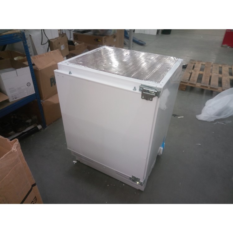 GRADE A3 - electriQ 60cm Wide 133L Integrated Under Counter Larder Fridge - White