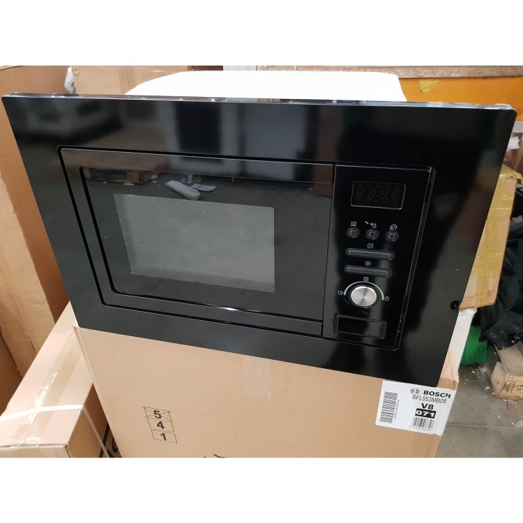 GRADE A2 - electriQ 20L Built-In Microwave with Grill in Black