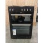 GRADE A3 - electriQ 60cm Electric Cooker with Double Oven and Ceramic Hob in Black