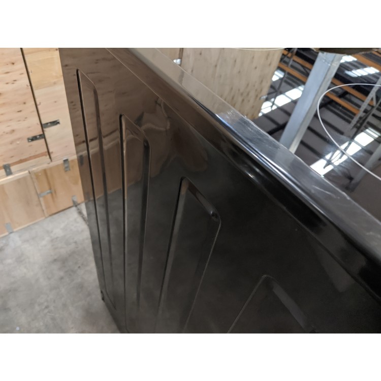 GRADE A3 - electriQ 60cm Electric Cooker with Double Oven and Ceramic Hob in Black