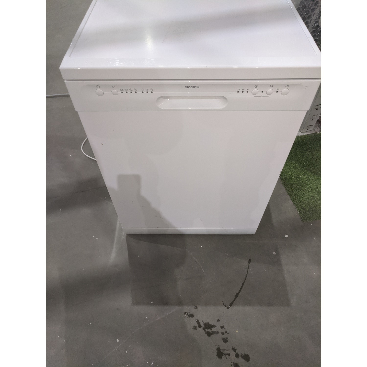 GRADE A3 electriQ 12 Place Freestanding Dishwasher White electriQ