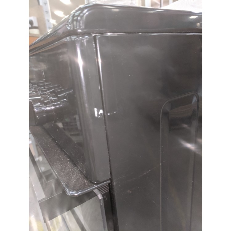 GRADE A2 - electriQ 60cm Electric Cooker with Double Oven and Ceramic Hob in Black