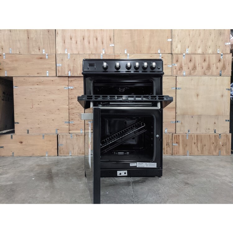 Refurbished electriQ IQGC3B60 60cm Double Oven Gas Cooker Black