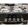 GRADE A2 - electriQ 100cm Dual Fuel Double Oven Range Cooker - Black