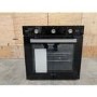 GRADE A3 - electriQ Extra Large Capacity 73 Litre Built in Electric Fan Assisted Black Single Oven - Supplied with a plug