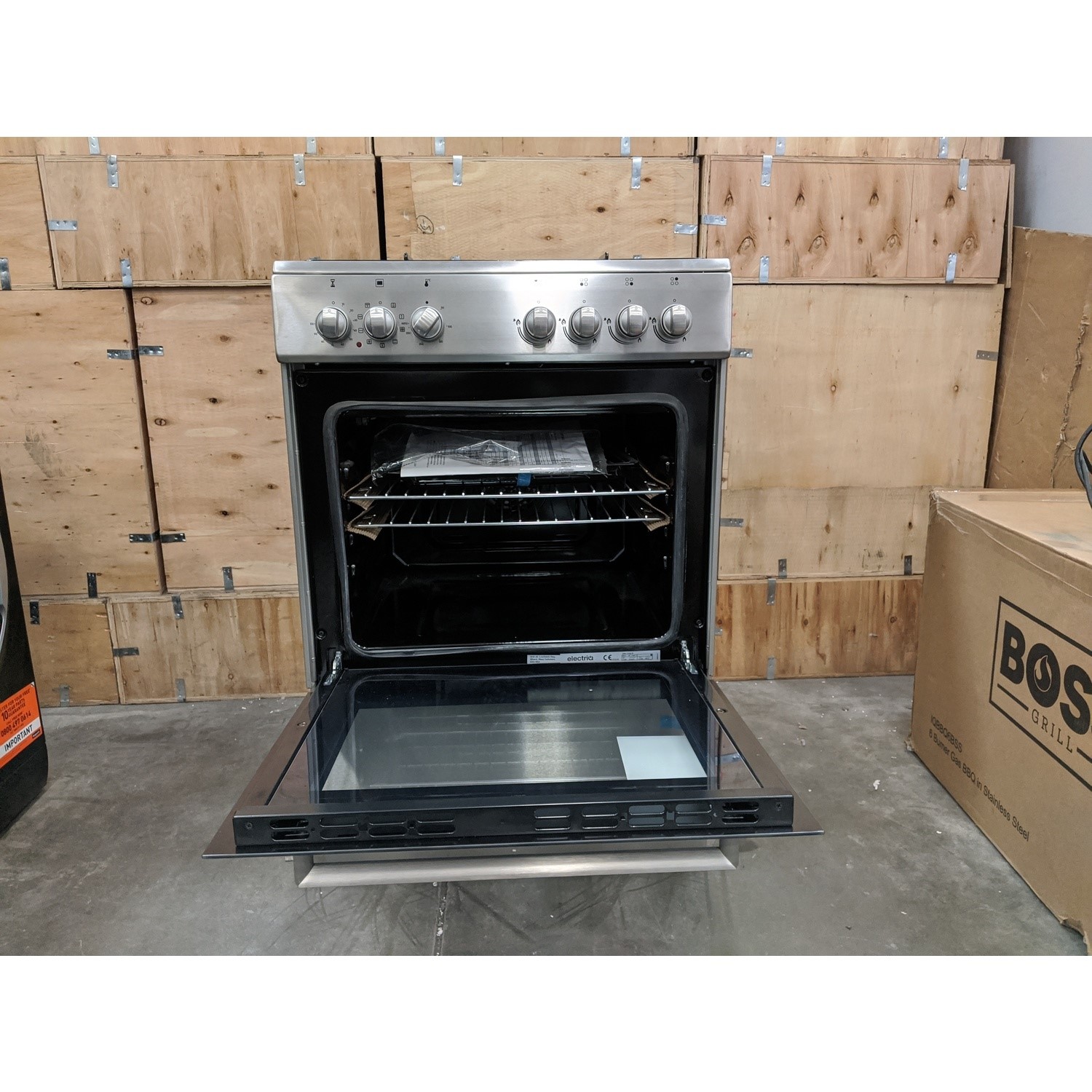 Refurbished electriQ EQDFSC60 60cm Single Oven Dual Fuel Cooker electriQ