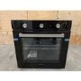 GRADE A3 - electriQ Extra Large Capacity 73 Litre Built in Electric Fan Assisted Black Single Oven - Supplied with a plug