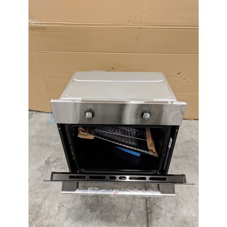 GRADE A3 - electriQ 70 litre 6 Function Built in Static Electric Single Oven - supplied with a plug