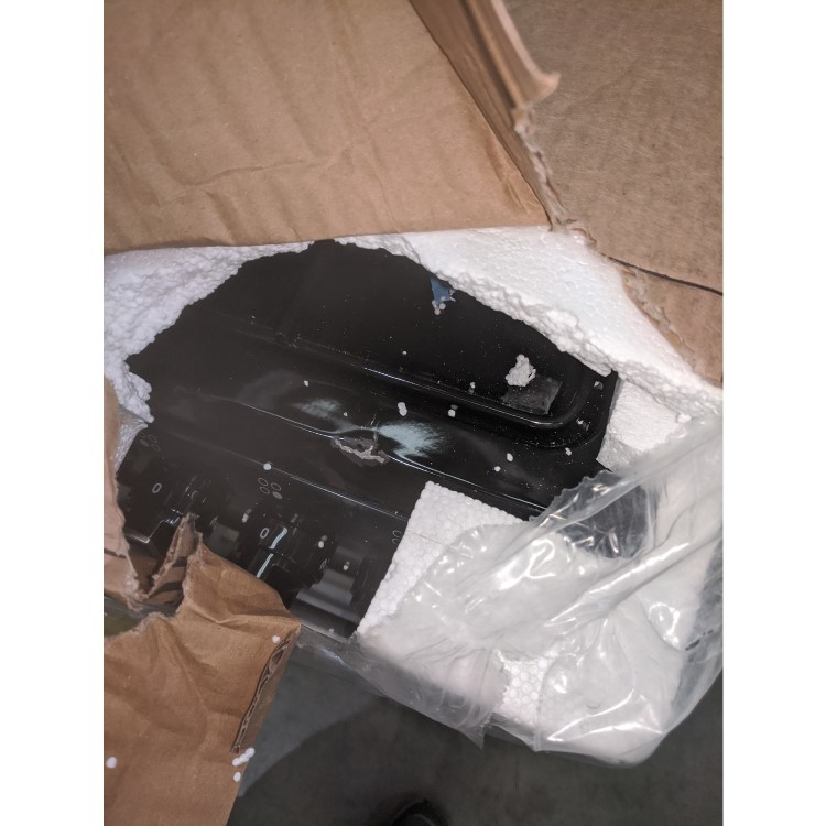 GRADE A3 - electriQ 50cm Gas Cooker with Single Oven in Black