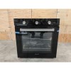 GRADE A3 - electriQ Extra Large Capacity 73 Litre Built in Electric Fan Assisted Black Single Oven - Supplied with a plug