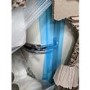 GRADE A3 - electriQ EQ6040RETROCREAM 244 Litre Freestanding Fridge Freezer Retro 60/40 Split Frost Free 60cm Wide - Cream