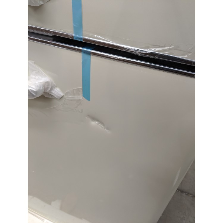 GRADE A3 - electriQ EQ6040RETROCREAM 244 Litre Freestanding Fridge Freezer Retro 60/40 Split Frost Free 60cm Wide - Cream