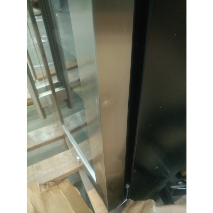 GRADE A2 - electriQ 36 Bottle Freestanding Under Counter Wine Cooler Dual Zone 60cm Wide 82cm Tall - Stainless Steel