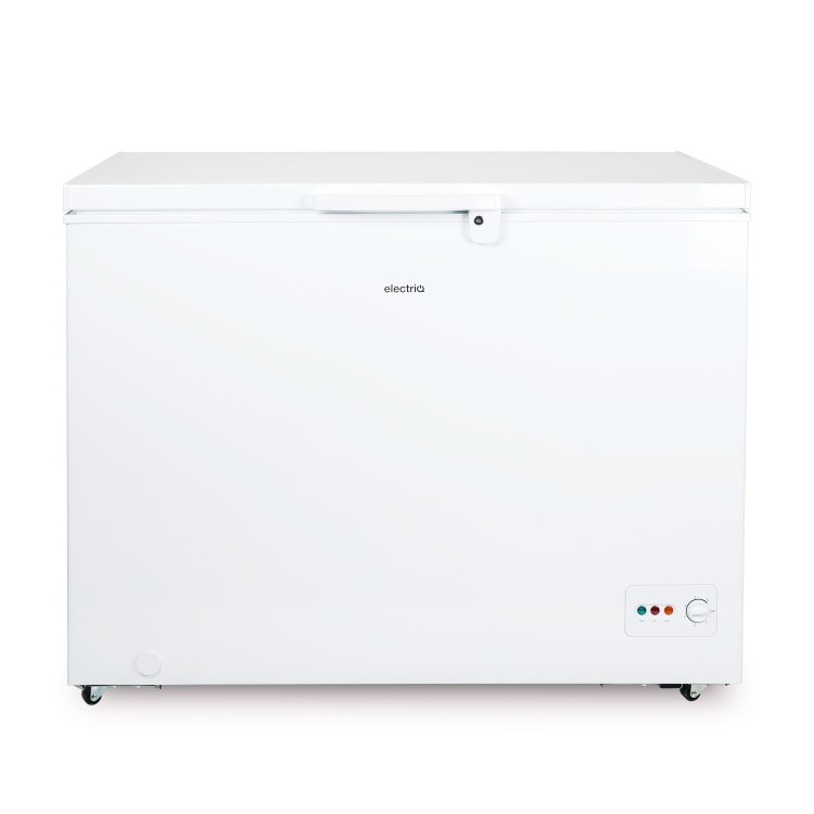 GRADE A2 - electriQ 300 Litre Chest Freezer 67cm Deep A+ Energy Rating 112cm Wide - White
