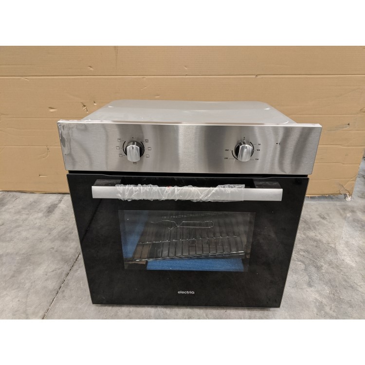 GRADE A2 - electriQ 70 litre 6 Function Built in Static Electric Single Oven - supplied with a plug