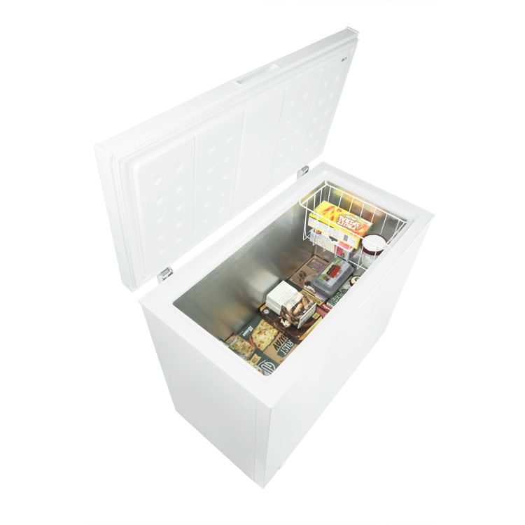GRADE A3 - electriQ 198L Chest Freezer - White