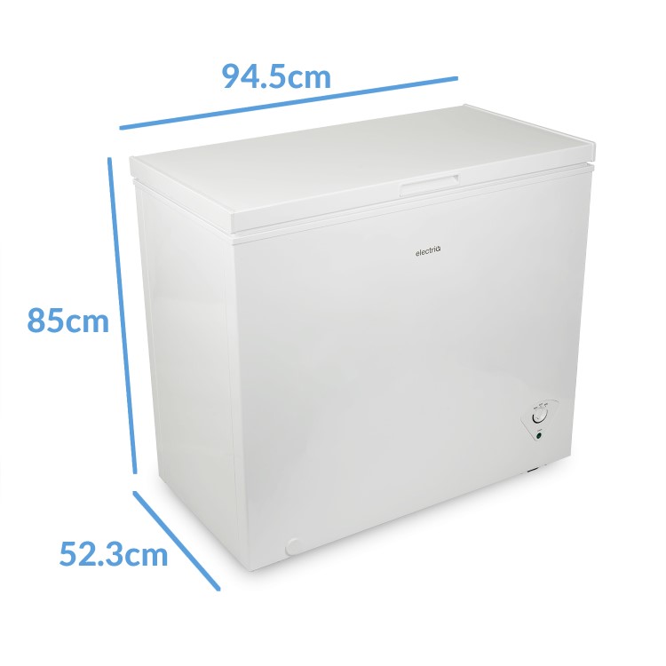 GRADE A3 - electriQ 198L Chest Freezer - White