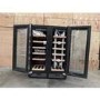 Refurbished electriQ EQWINE60SDD 36 Bottle Freestanding Under Counter Wine Cooler Dual Zone 60cm Wide 82cm Tall - Stainless Steel