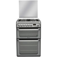 Refurbished Hotpoint HUD61GS 60cm Dual Fuel Cooker