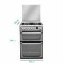 Refurbished Hotpoint HUD61GS 60cm Dual Fuel Cooker