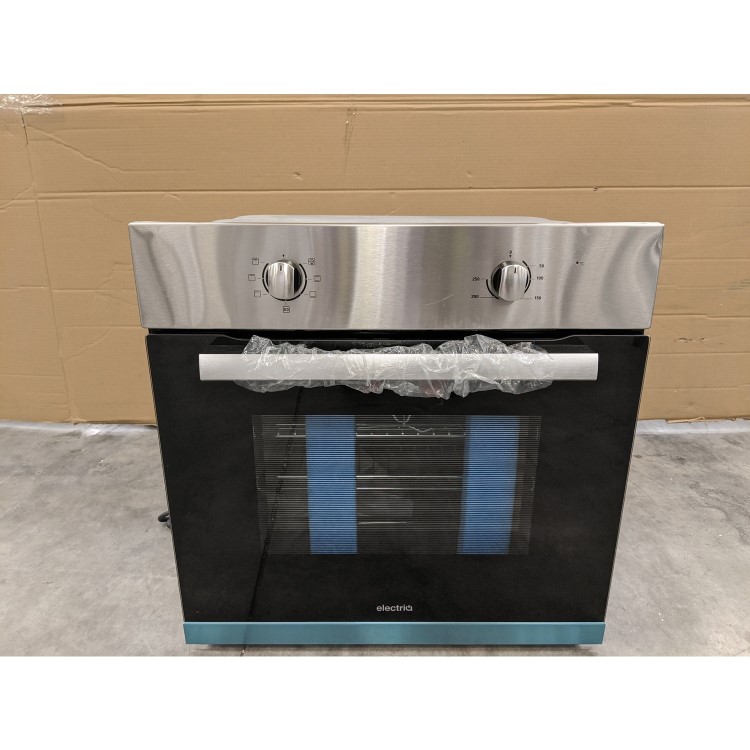 Refurbished electriQ EQOVENM1 60cm Single Built In Electric Oven Stainless Steel